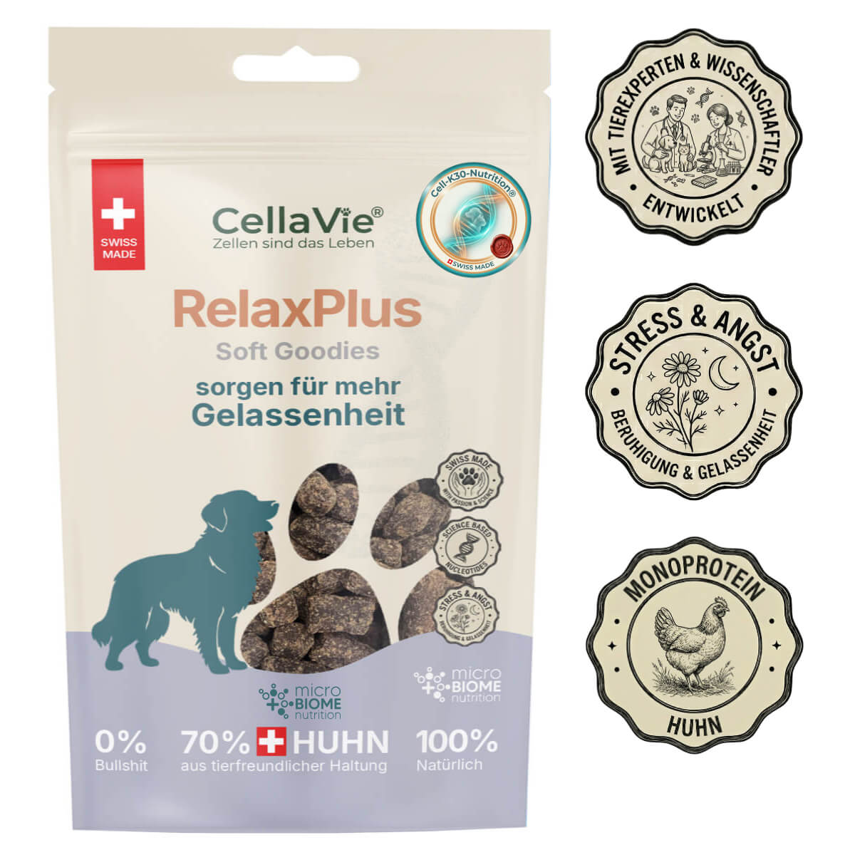 CellaVie® Hund RelaxPlus Soft Goodies 90g