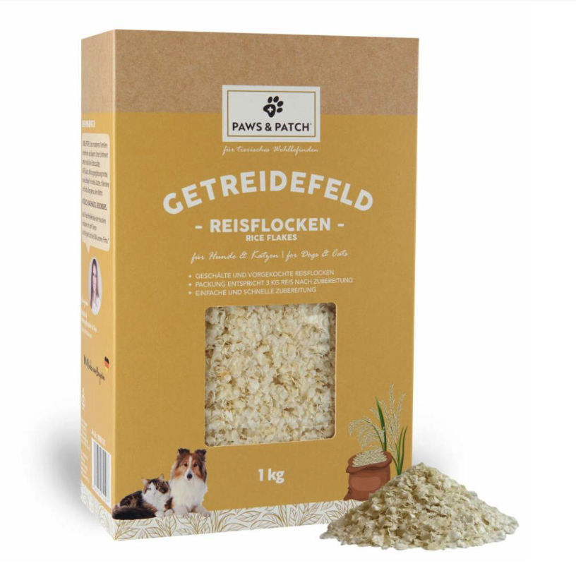 Paws and Patch Reisflocken  1kg