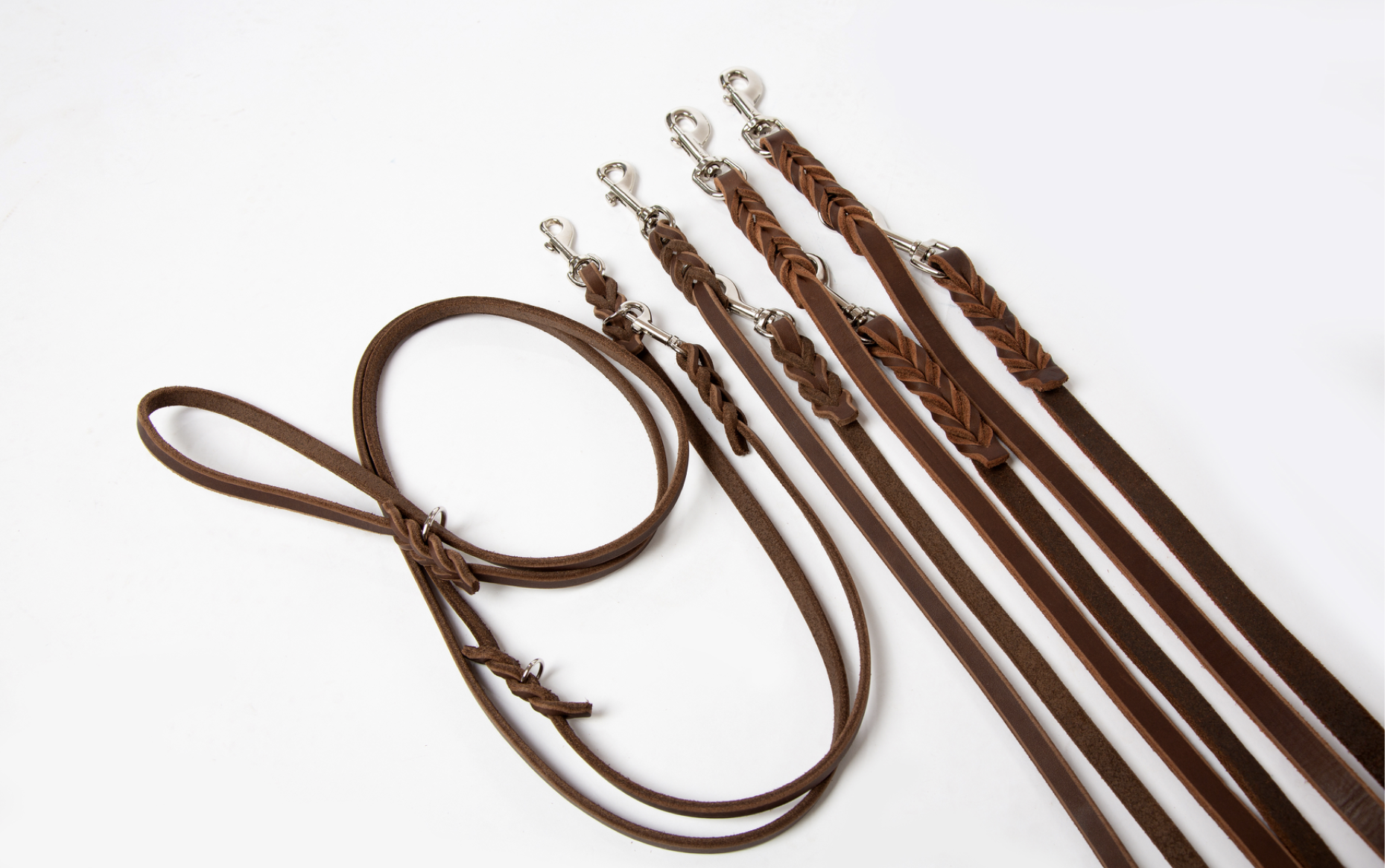 Führleine aus super-weichem und robustem Leder 2.5m