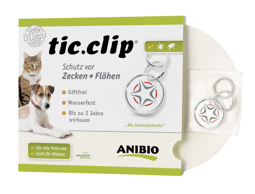 Anibio tic-clip Anhänger gegen Zecken und Flöhe