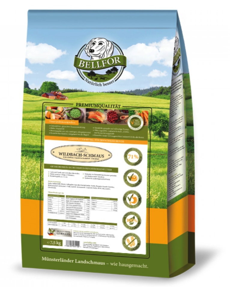 Bellfor Wildbach-Schmaus Wildlachs&Bachforelle 7,5Kg