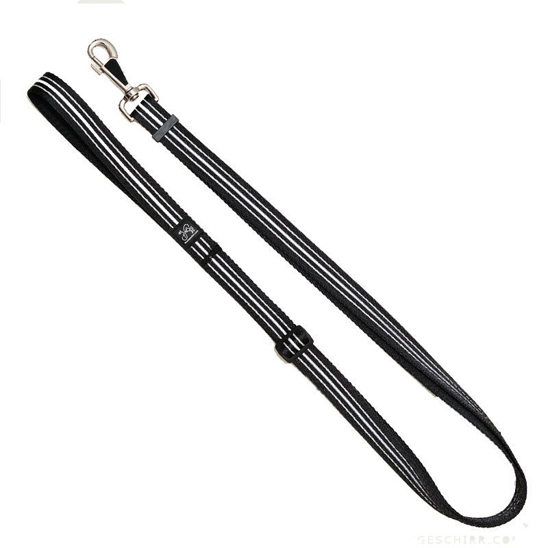Kombi Hundeleine Softband Nylon Reflexband