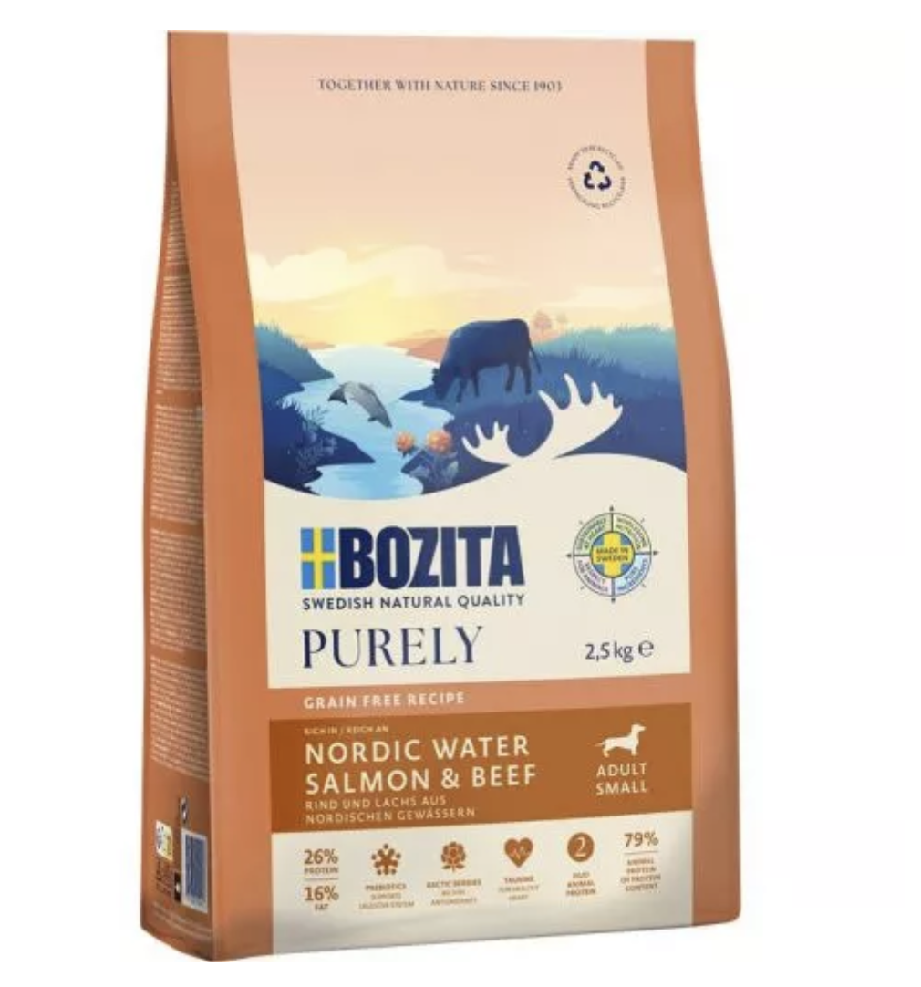 Bozita Purley Adult Lachs & Rind Mini 2.5kg